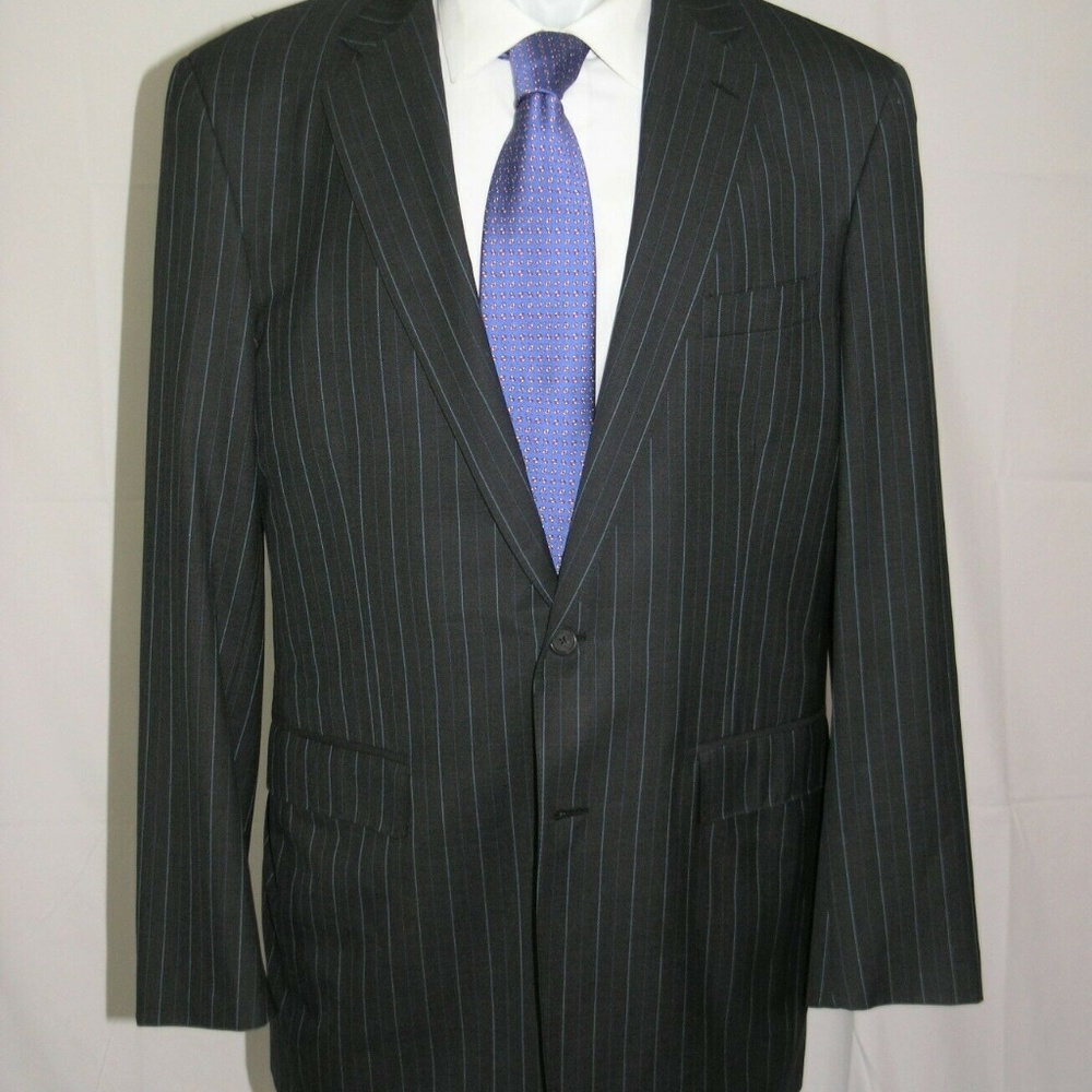 Mr. Ned Canvassed Custom Made Flat Front Dark Gra… - image 5